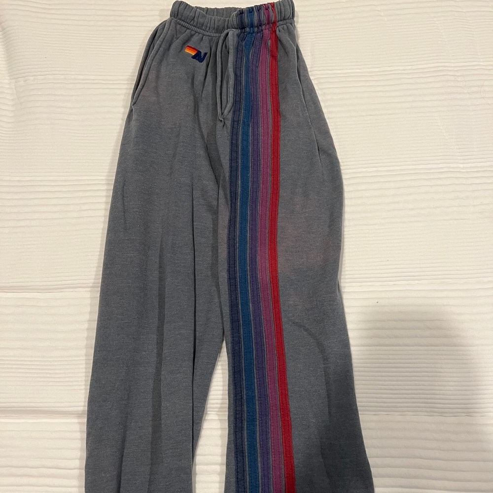 aviator nation 5 stripe sweatpants